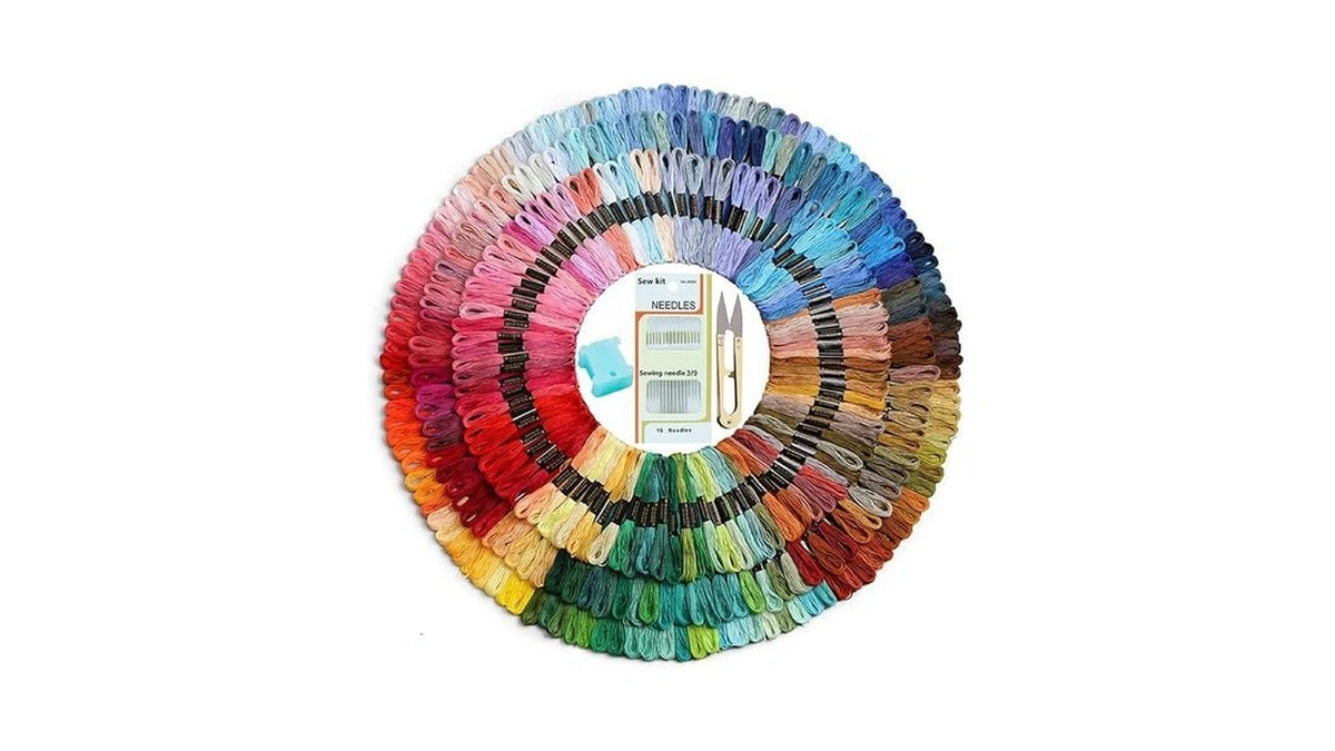 Amazon coupon: Dimensean 50 Pcs Embroidery Threads Rain