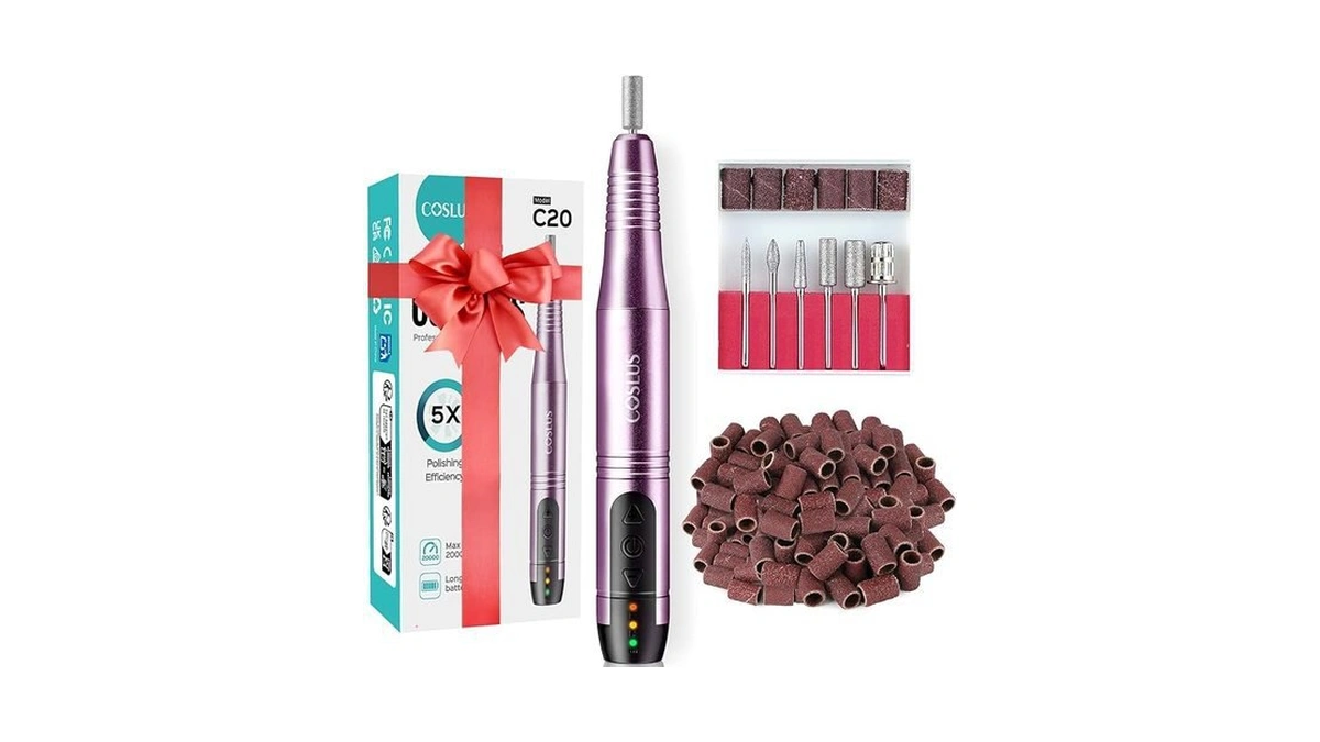 Amazon code: Coslus Cordless Nail Drill Electric File