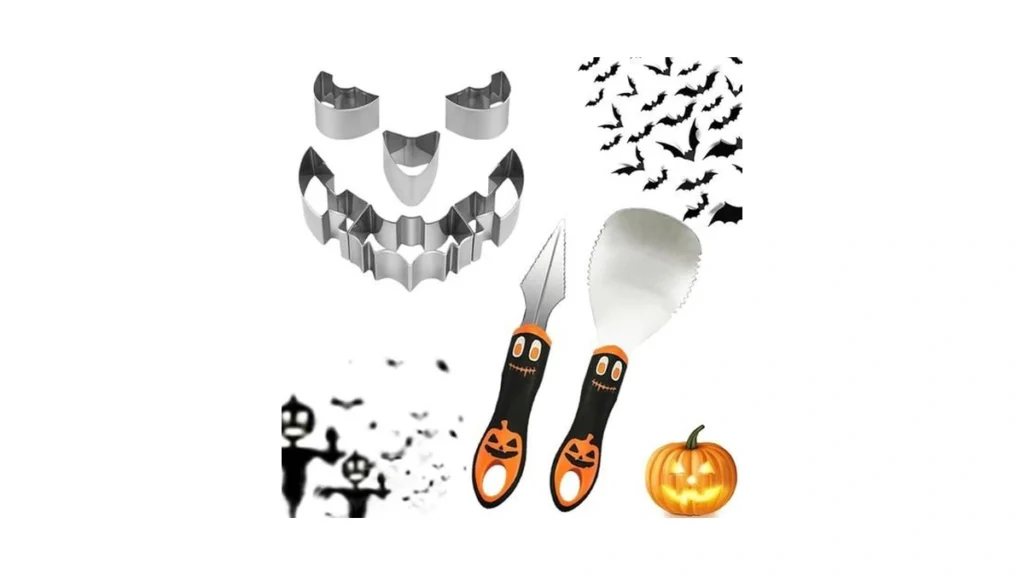 Amazon code: 8 Pcs Pumpkin Carving Kit 6 Stainless St
