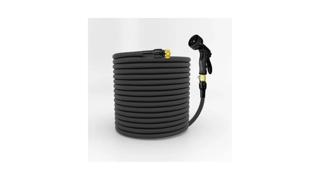 Amazon code: Garden Hose 100ft Water Hose With Nozzle
