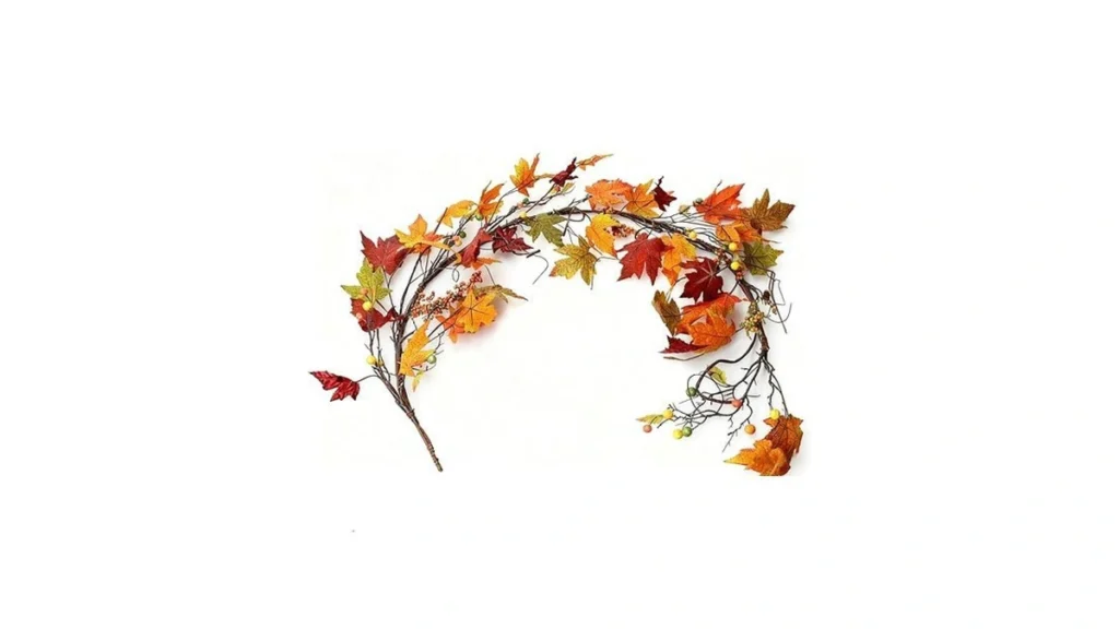 Amazon code: 5 9 Ft Fall Leaves Decor Fall Garland Wi