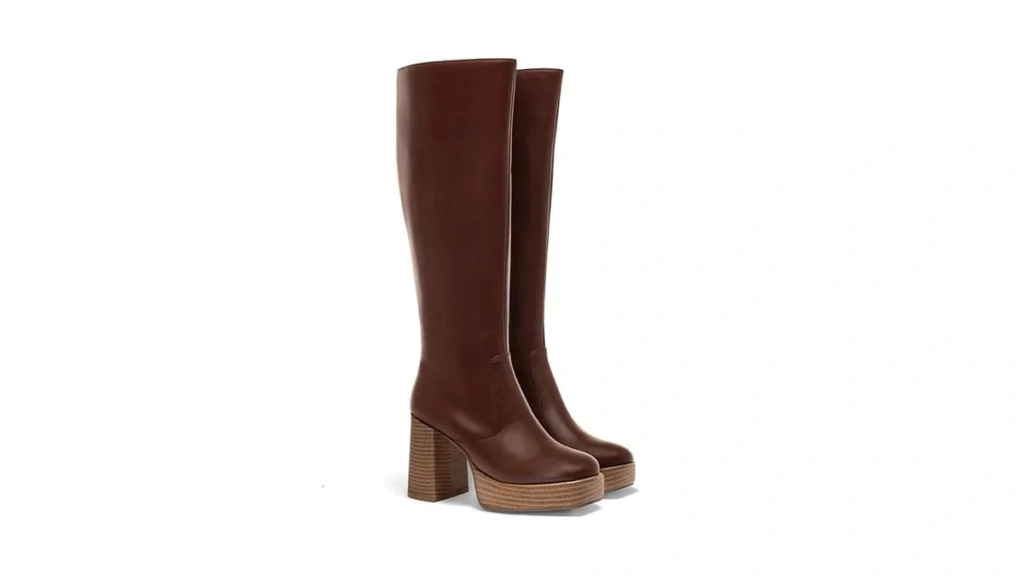 Amazon code: Coutgo Womens Platform Knee High Boots C