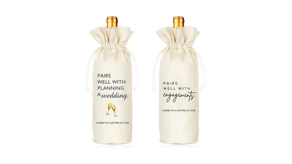 Amazon code: 2 Pcs Engaged Gift Wine Bag Engagement G
