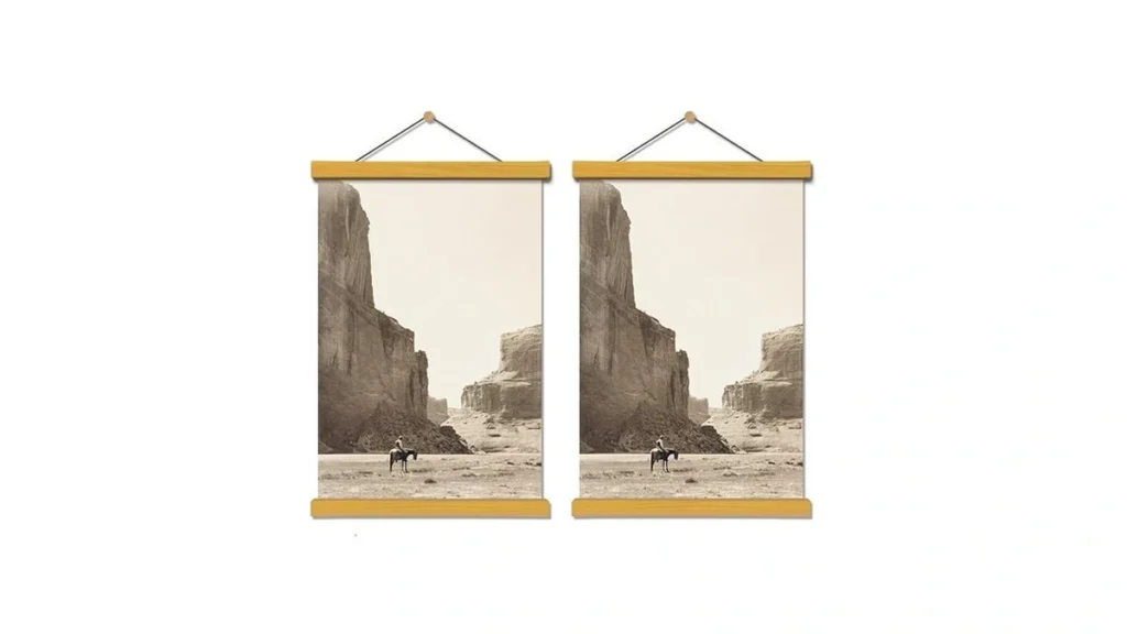 Amazon code: Auedcam Wooden Magnetic Poster Hangers 2
