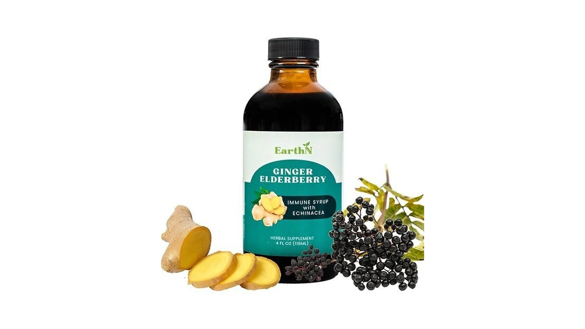 Amazon coupon: Ginger Elderberry Immune Defense Syrup W