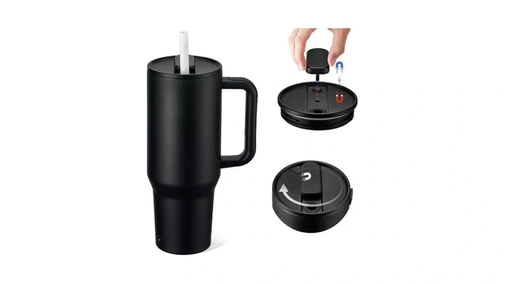 Amazon code: Pawtong 40oz Magnetic Lid Insulated Tumb