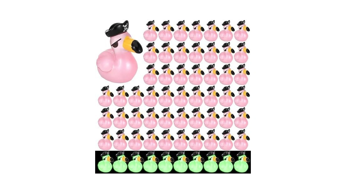 Amazon code: Soaoo 100 Pcs Mini Flamingo Resin Ducks