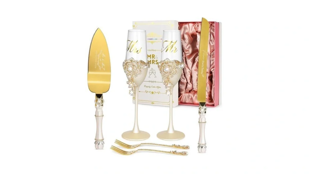 Amazon code: Wedding Cake Knife And Server Set Luxury