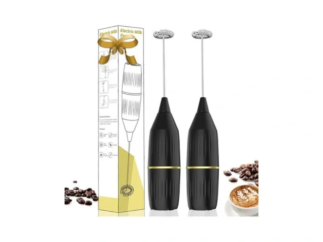 Electric Milk Frother Wand 2 Pack Powerful Motor… Code