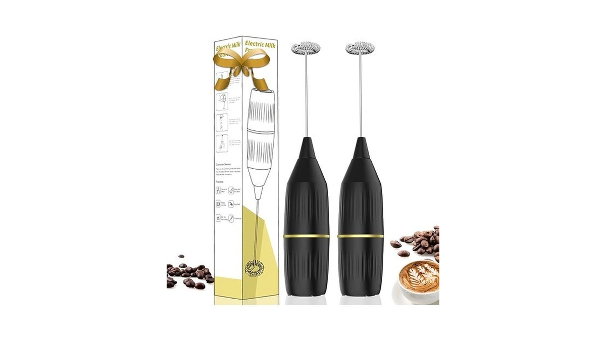 Amazon code: Electric Milk Frother Wand 2 Pack Powerf
