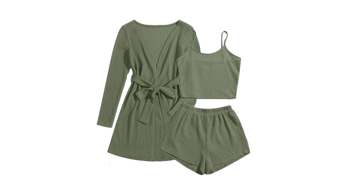 Amazon coupon: Ekouaer Pajamas For Women Set 3 Piece Lo