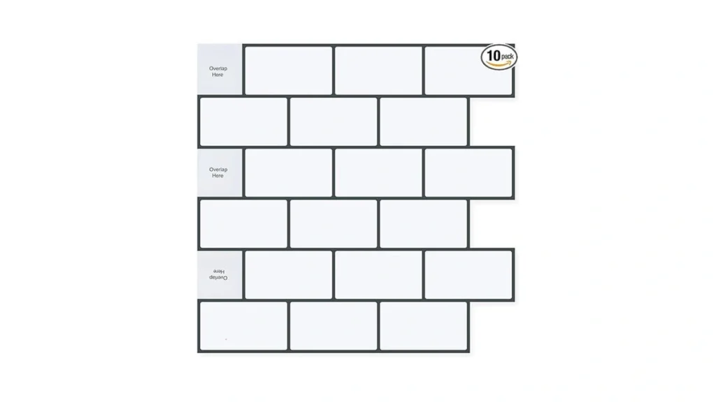 Amazon coupon: V-mozza Peel And Stick Backsplash 10-she