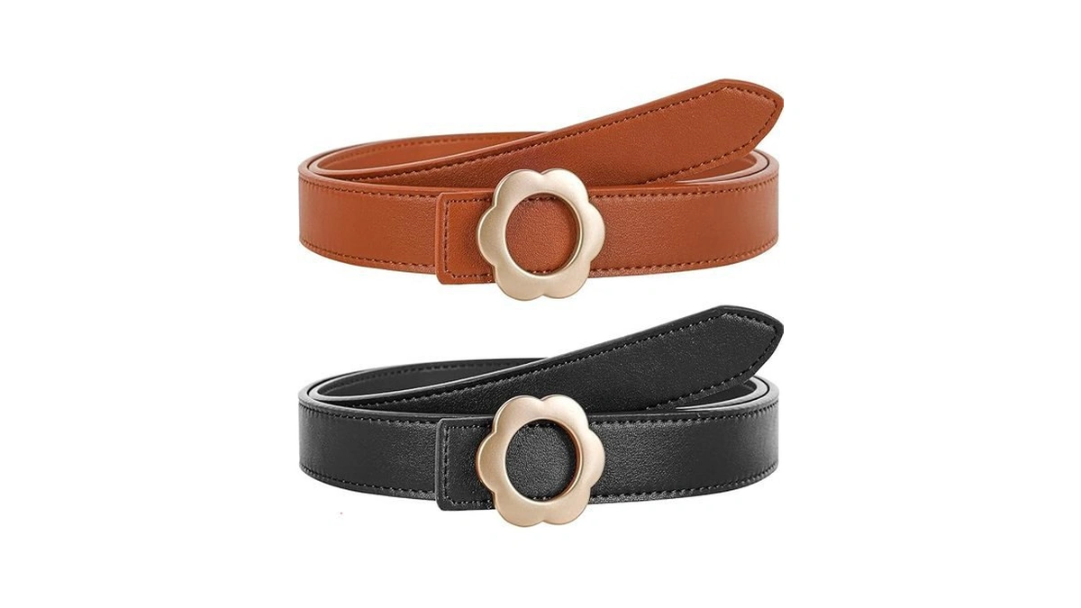 Amazon coupon: Npet Women Leather Belt For Jeans Dresse