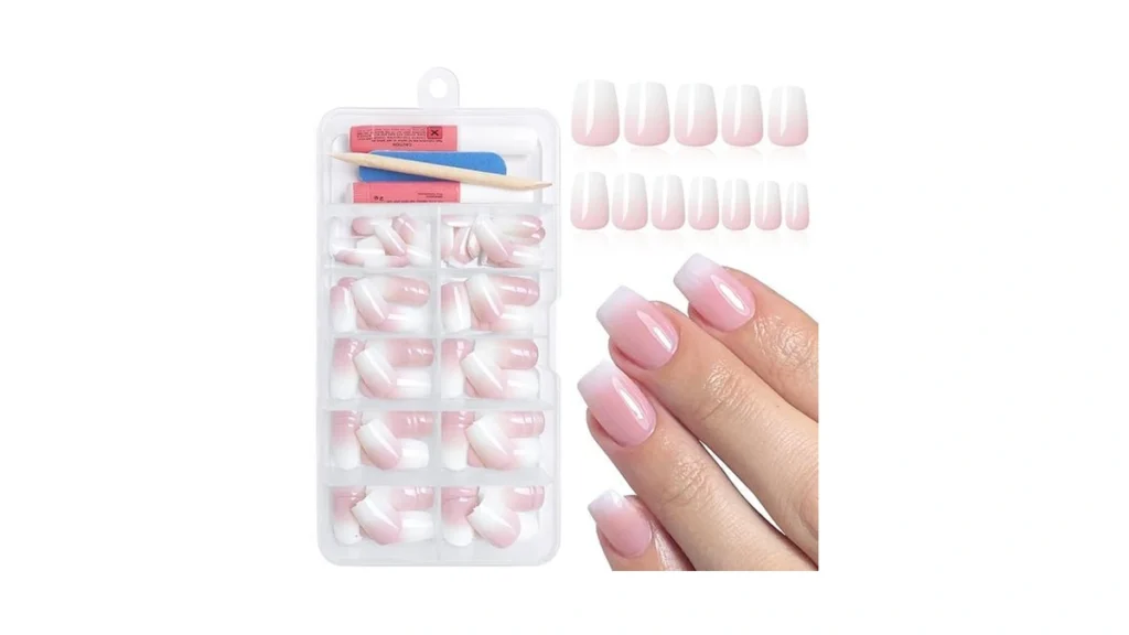 Amazon coupon: Bellelfin Ombre Press On Nails Short Cof