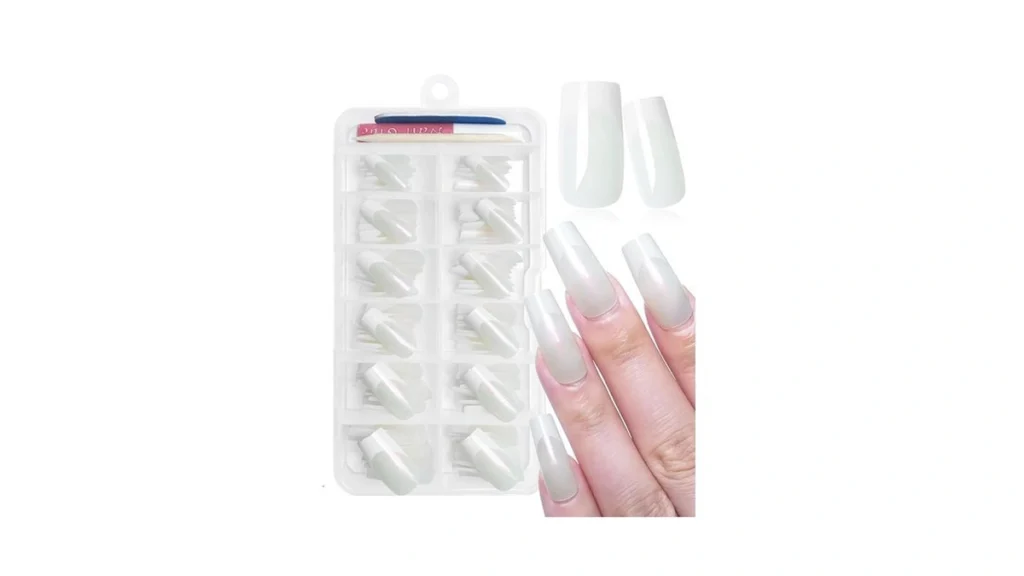 Amazon coupon: Addfavor 120pcs French Tip Press On Nail