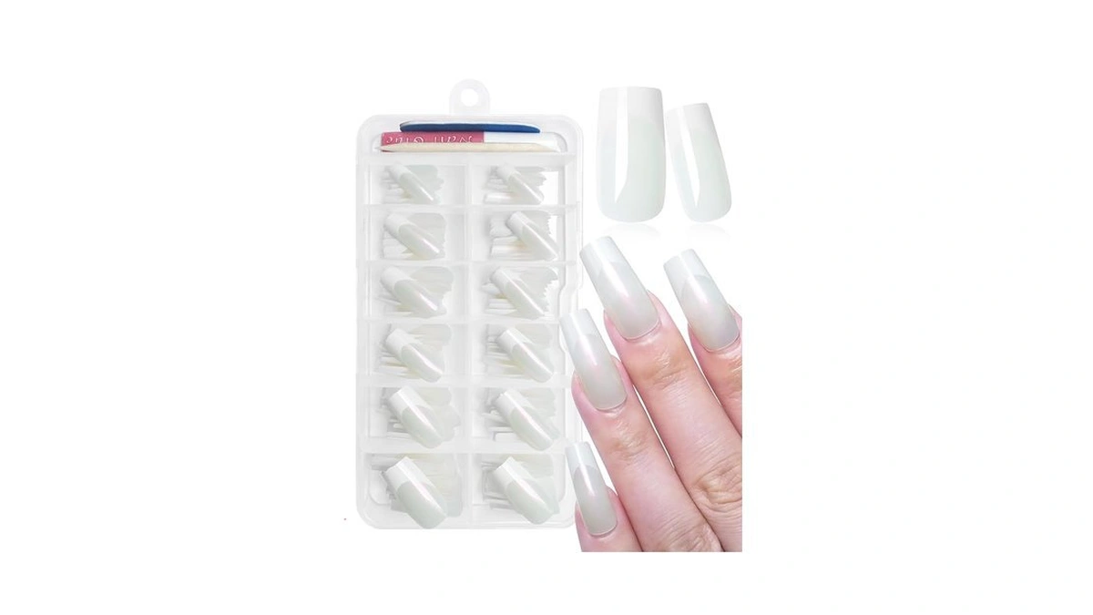 Amazon coupon: Addfavor 120pcs French Tip Press On Nail