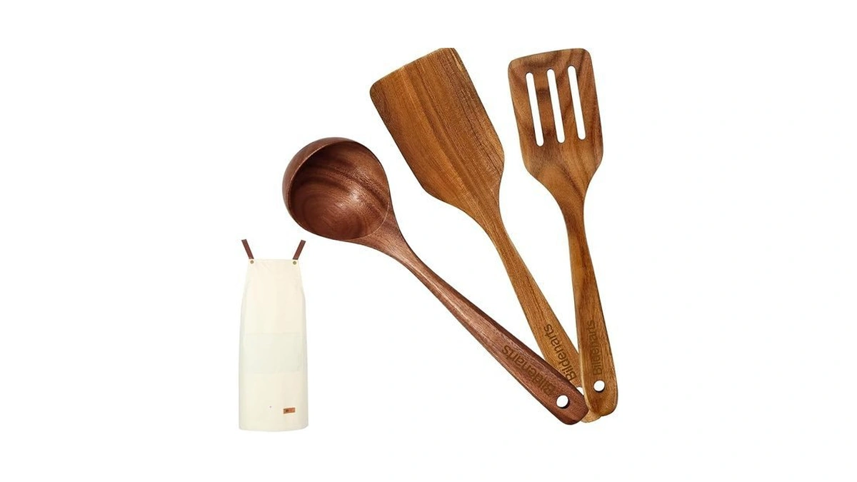 Amazon code: Teak Wooden Utensil Set Wooden Cooking S
