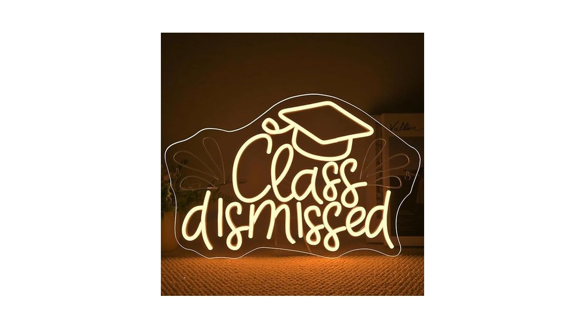 Amazon code: Nosun Class Dismissed Neon Sign Class Ne
