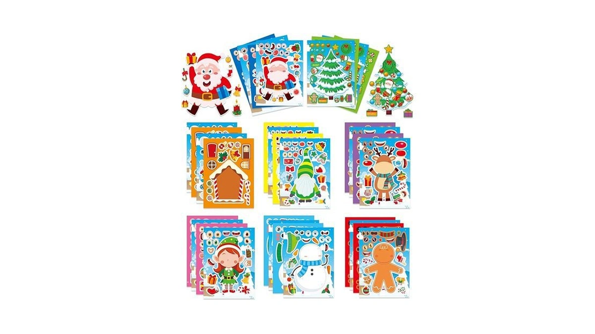 Amazon code: 32 Sheets Christmas Stickers For Kids Di