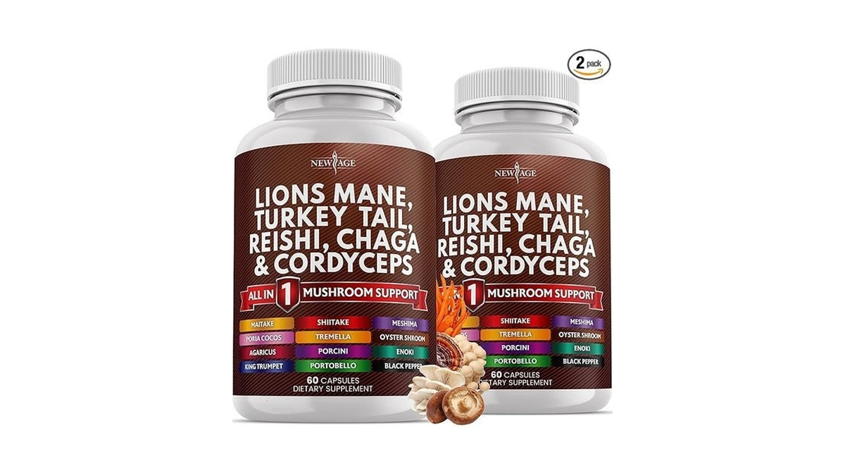 Amazon coupon: New Age Lions Mane Mushroom Supplement W