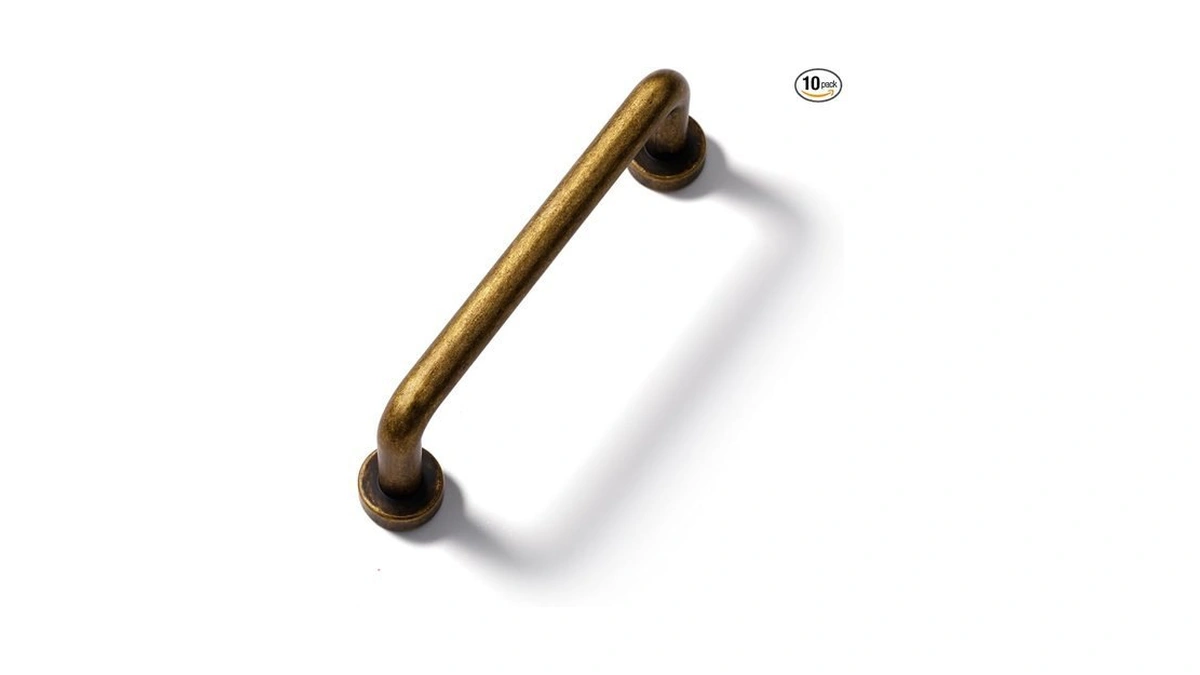 Amazon coupon: Jiasenbao 10 Pack Antique Brass Cabinet