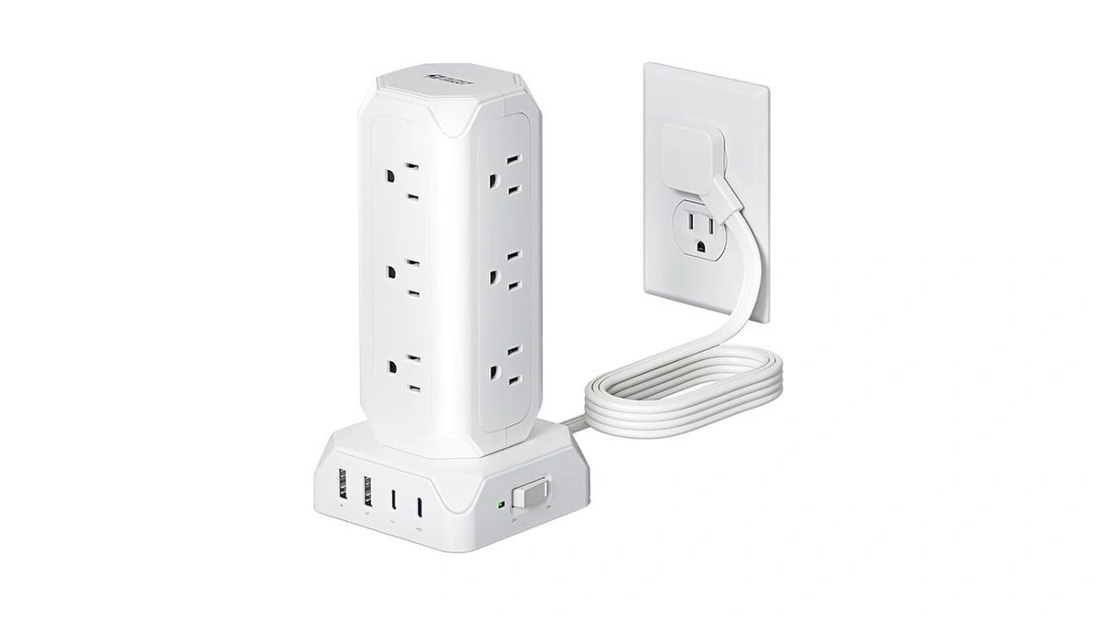 Amazon code: Power Strip Tower Superdanny 12 Outlets