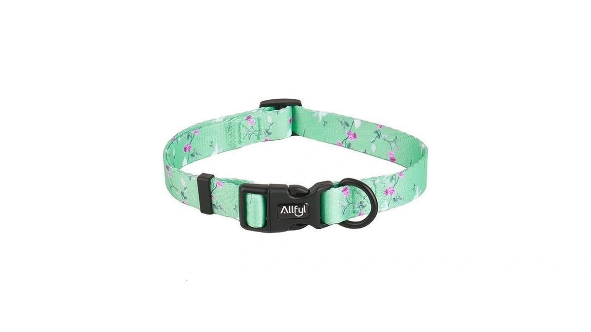 Amazon coupon: Dog Collar Adjustable Summer Flower Dog