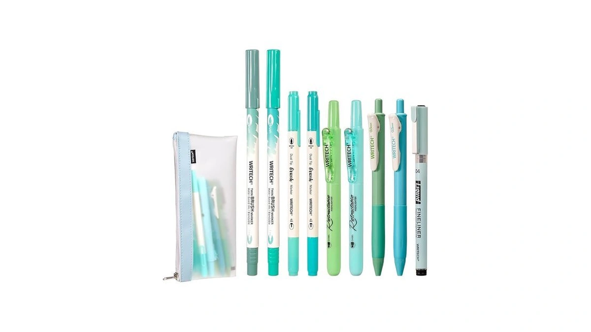 Amazon code: Writech Journaling Blue Pen Kit Retracta