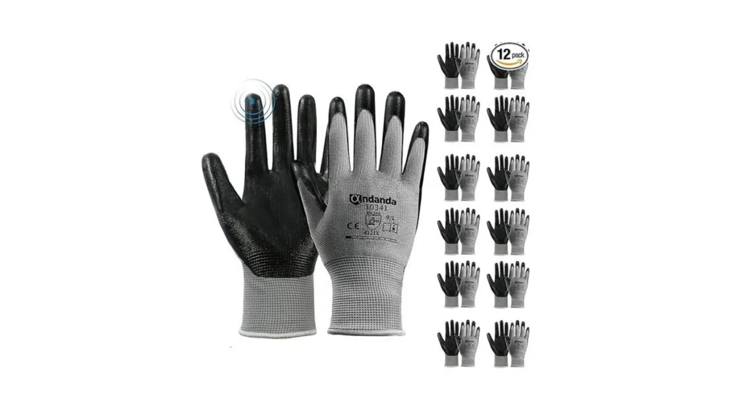 Amazon coupon: Andanda 12 Pairs Work Gloves Smart Touch