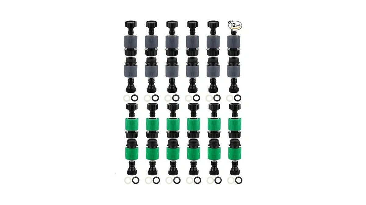 Amazon code: Rossesay 48 Pcs Garden Hose Quick Connec