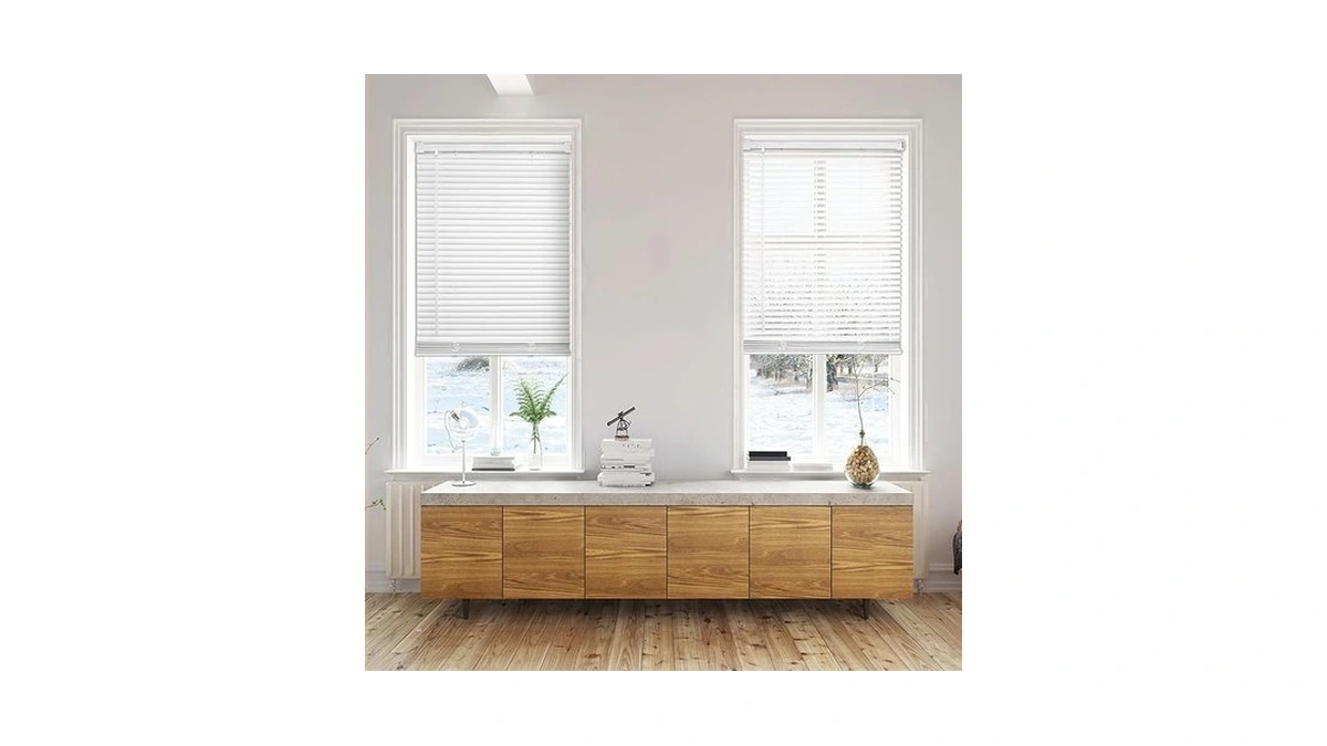 Amazon coupon: Changshad Cordless Vinyl Mini Blinds For