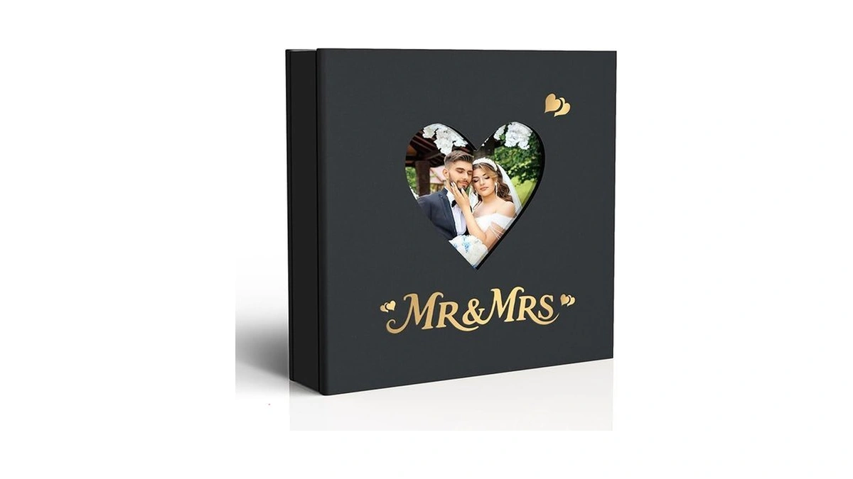 Amazon code: Barsone Linen 4x6 Wedding Photo Album Wi