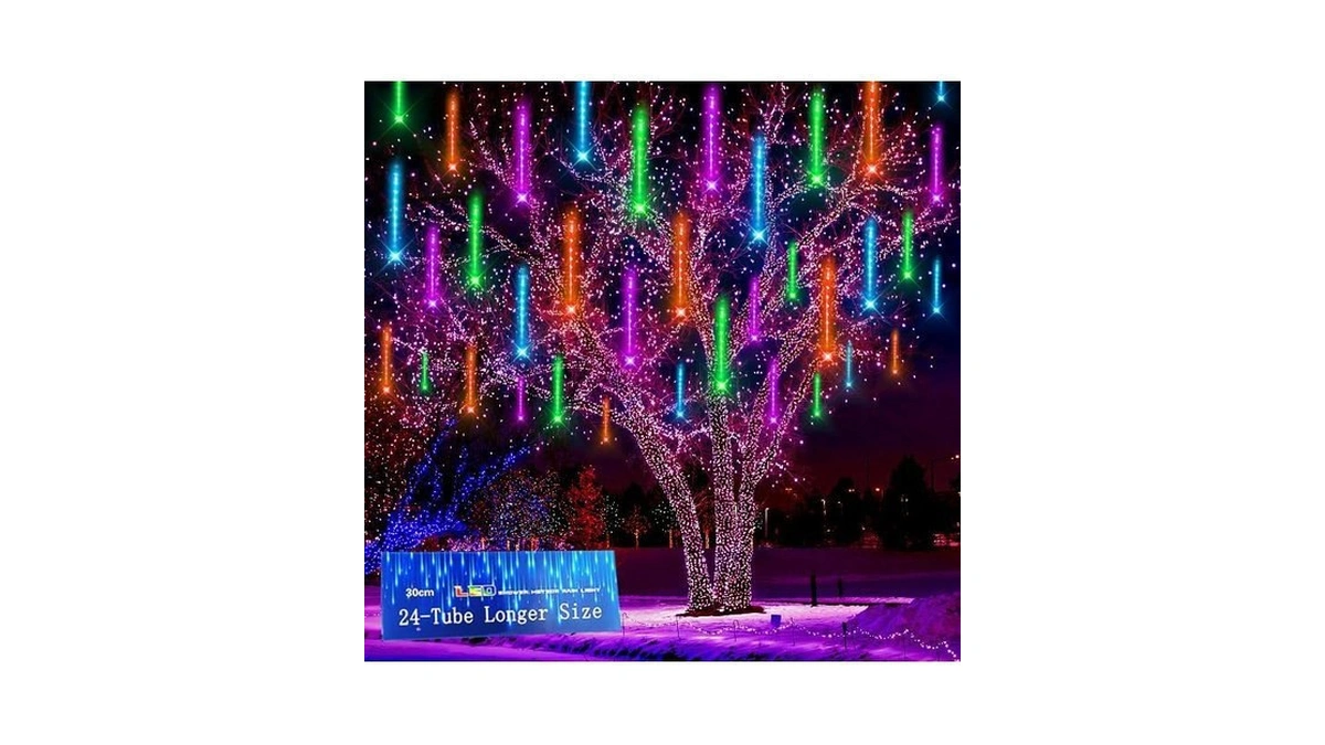 Amazon code: Kwaiffeo Halloween Lights 24 Tubes Meteo
