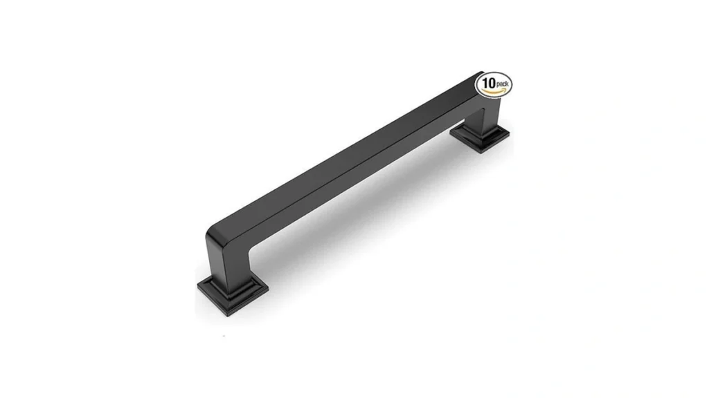Amazon coupon: Amerdeco 10 Pack Matte Black Cabinet Pul
