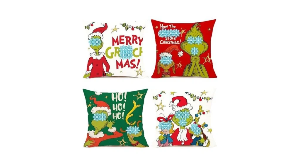 Amazon code: Yaofavo Christmas Throw Pillow Covers Bl
