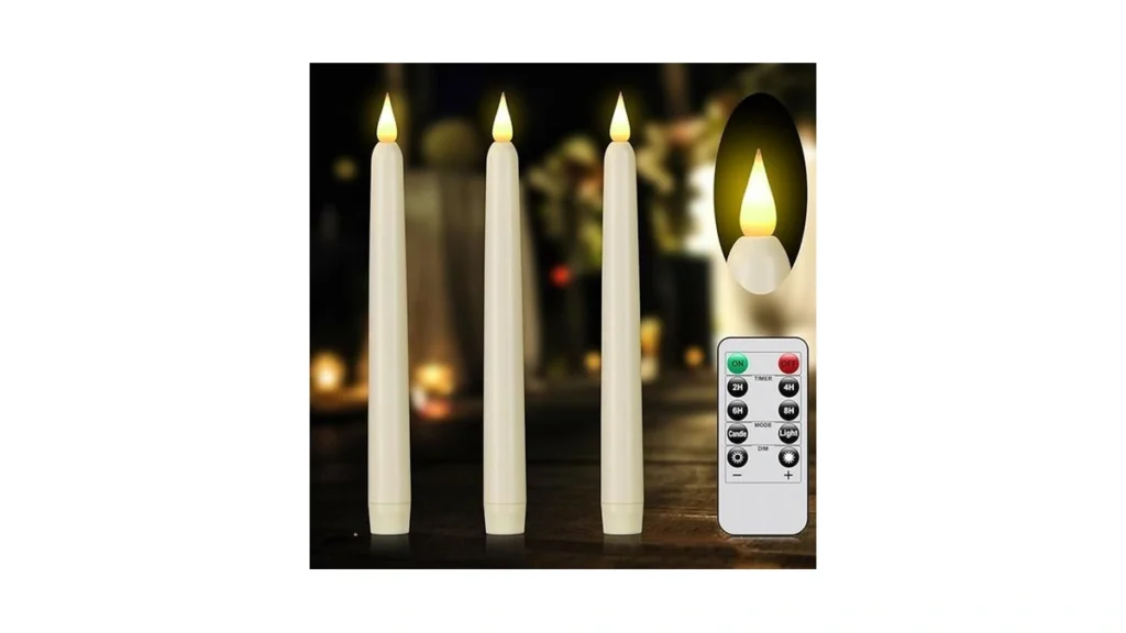 Amazon code: Flameless Taper Candles With Remote Cont