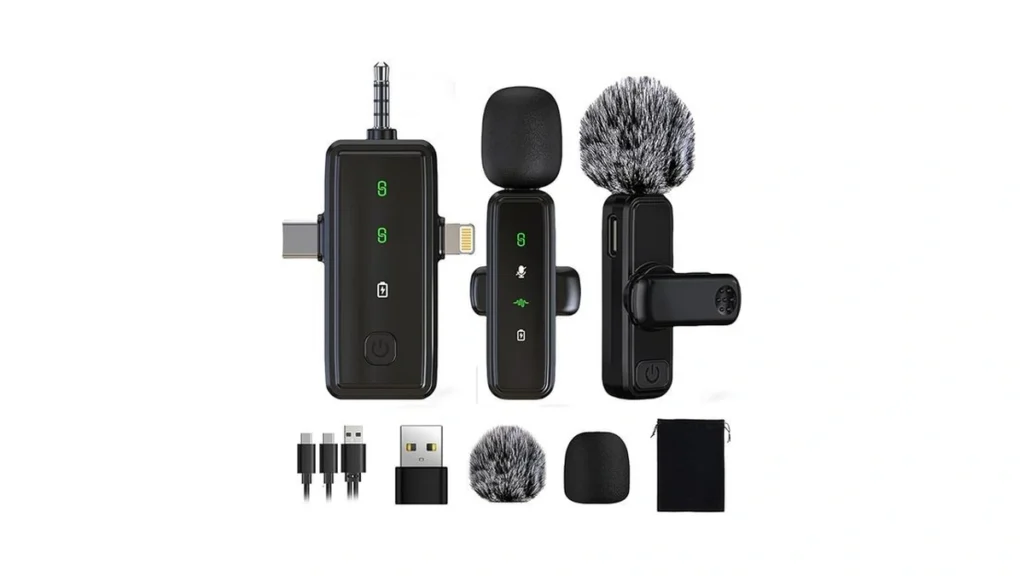Amazon code: Loupetgo 3 In 1 Wireless Lavalier Microp