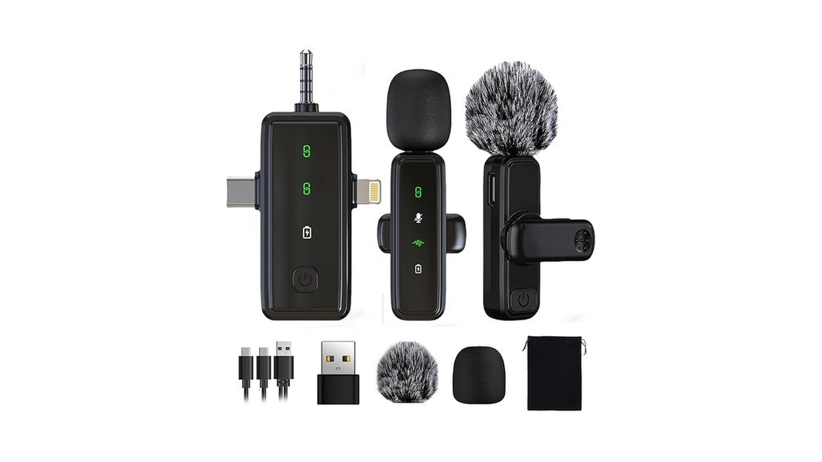 Amazon code: Loupetgo 3 In 1 Wireless Lavalier Microp