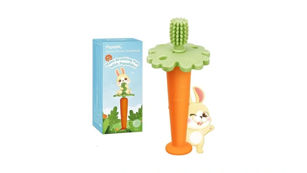 Amazon code: Papablic Baby Toothbrush Teether Teethin