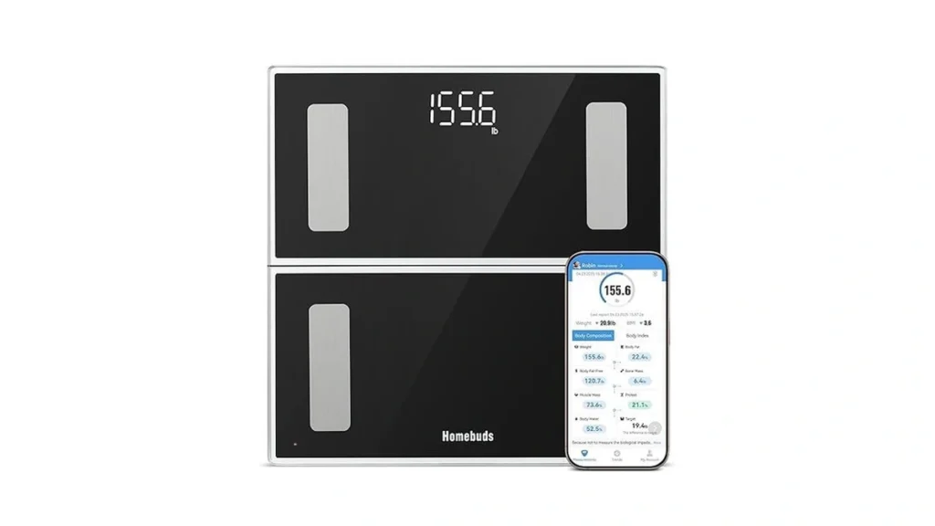 Amazon coupon: Homebuds Smart Bathroom Scale For Body W