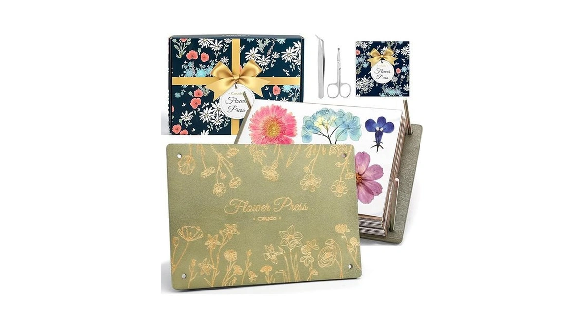 Amazon coupon: Caydo Flower Press Kit 12 X 8 5 Inches F