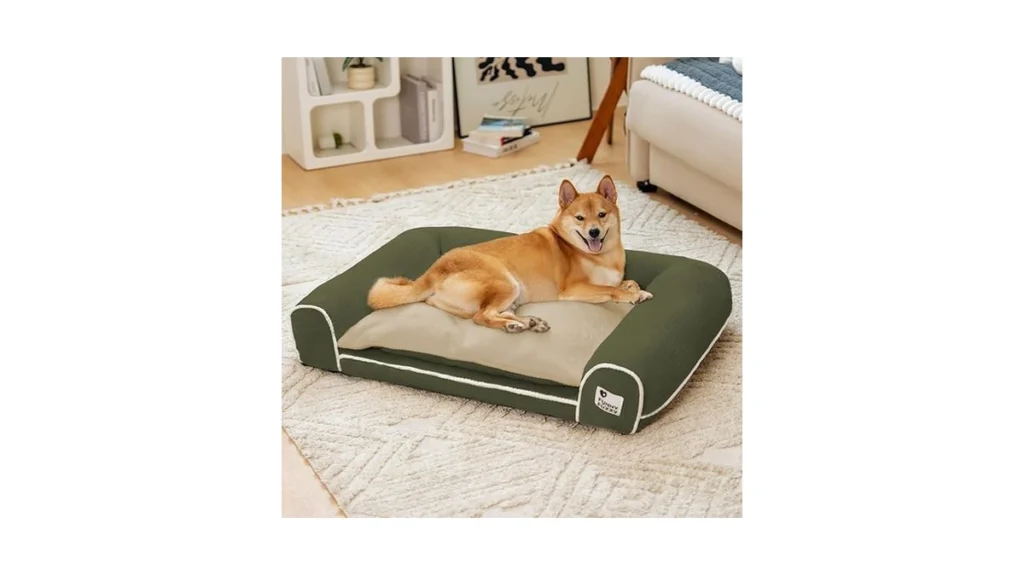 Amazon coupon: Funny Fuzzy Orthopedic Dog Bed Washable
