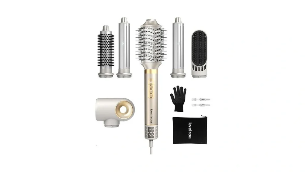 Amazon coupon: 6 In 1 Hot Air Brush Hair Dryer High-spe