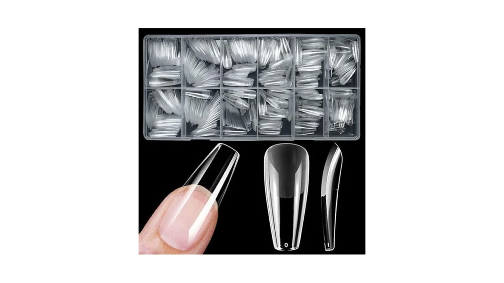 Amazon coupon: Luckforever 600pc Long Coffin Gel Nail T