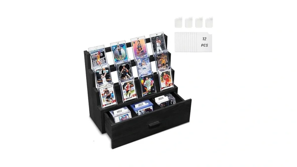 Amazon coupon: Emfogo Trading Card Display 3-tier Card