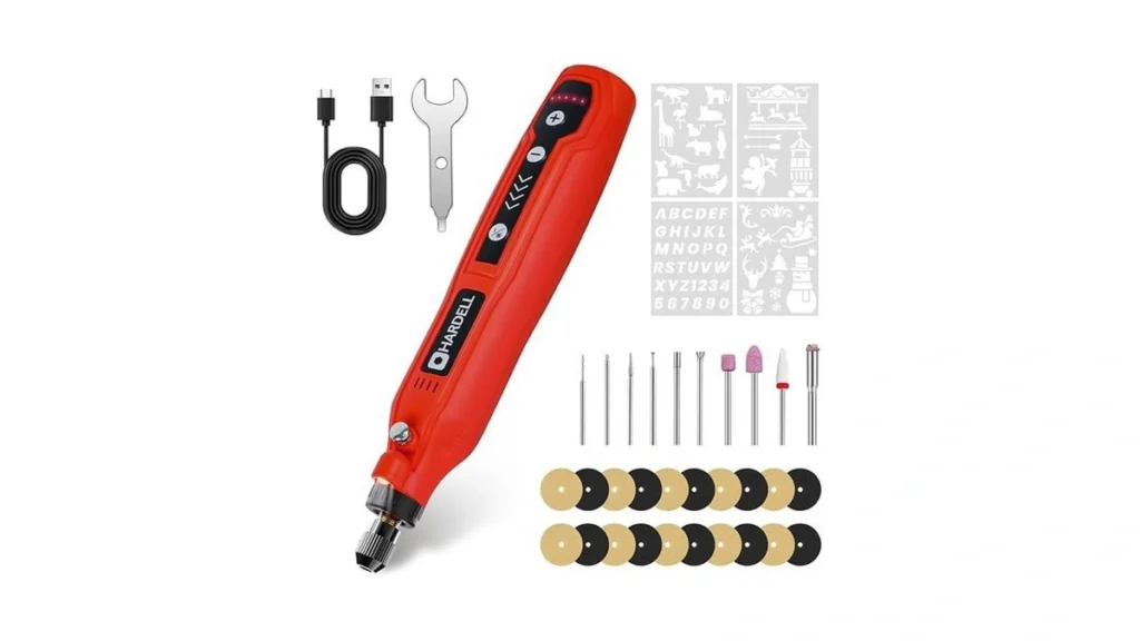 Amazon code: Hardell Engraving Pen 5 Speed Rechargeab