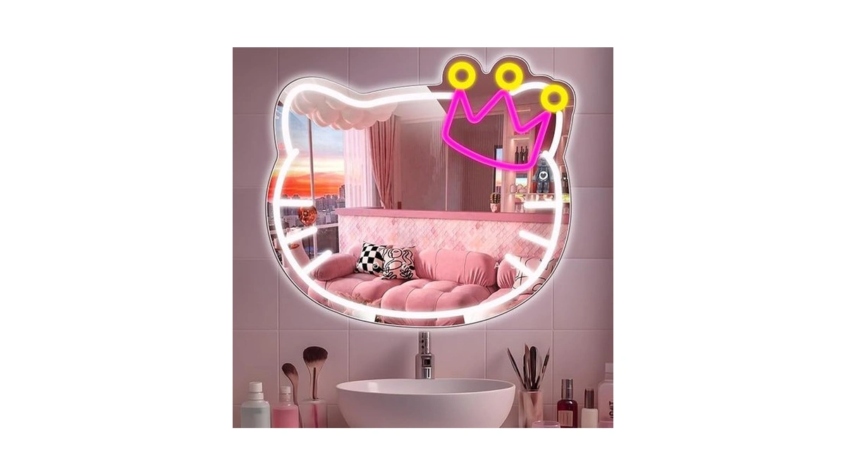 Amazon code: Anime Vanity Mirror With Neon Sign 15 3