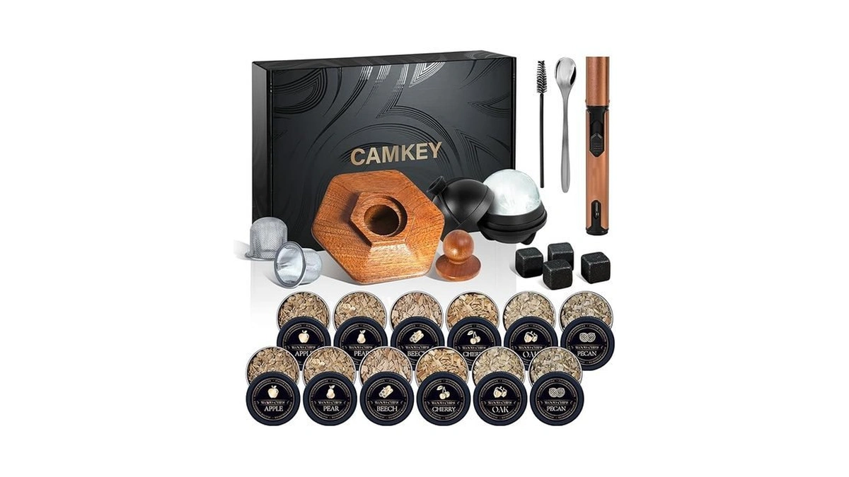Amazon code: 23pcs Whiskey Smoker Kit With Torch-12 W