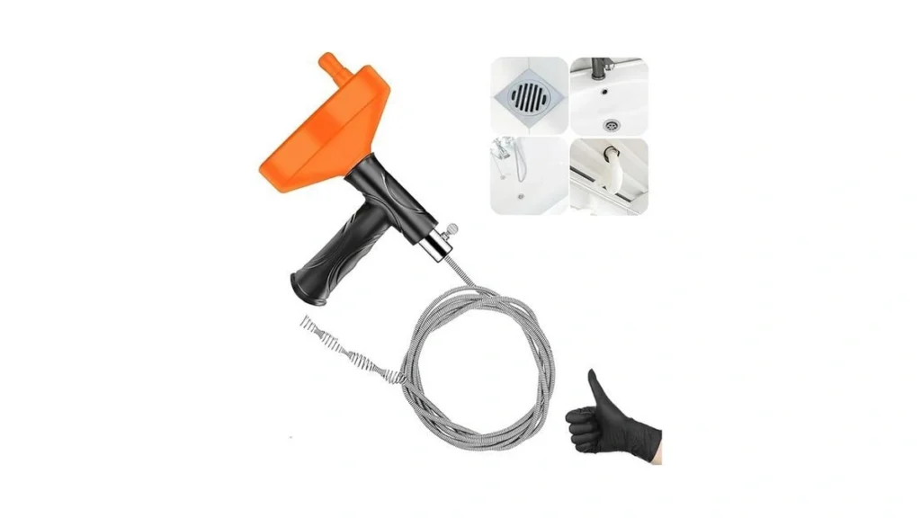 Amazon code: 33 Feet Drain Snake Auger Plumbing Snake