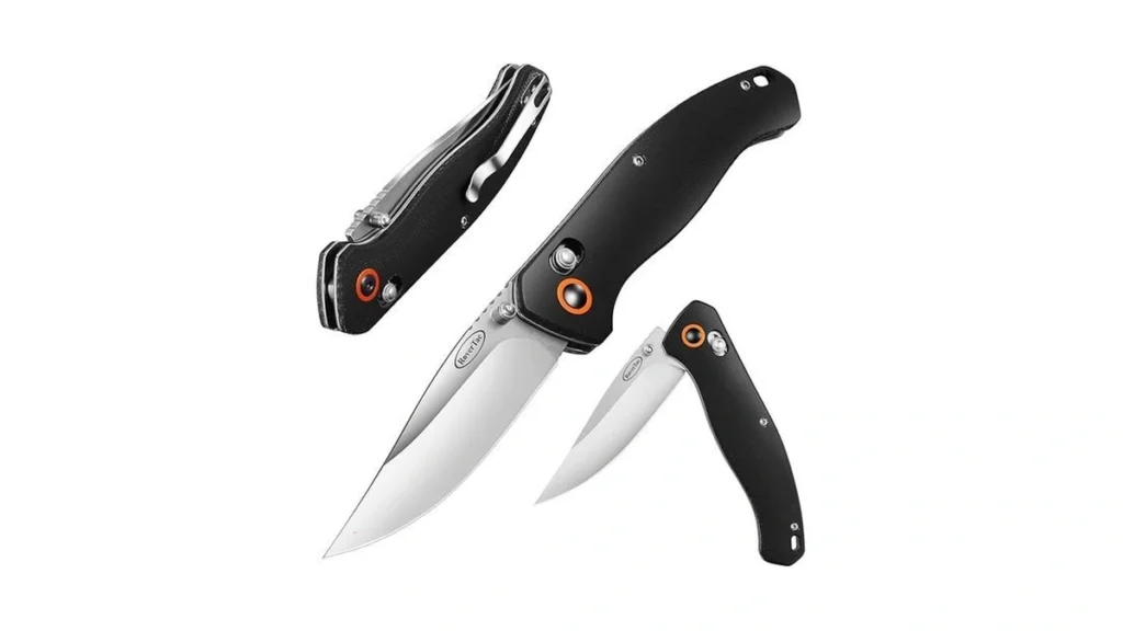 Amazon code: Rovertac Camping Folding Knife 440c Stai